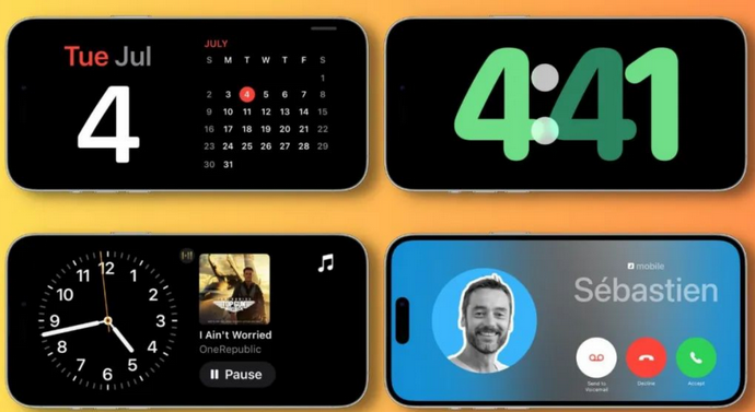高县苹果手机维修分享iOS17横屏充电待机显示有什么好处 