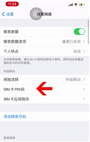 高县苹果14维修网分享如何给iPhone14的SIM卡设置密码 