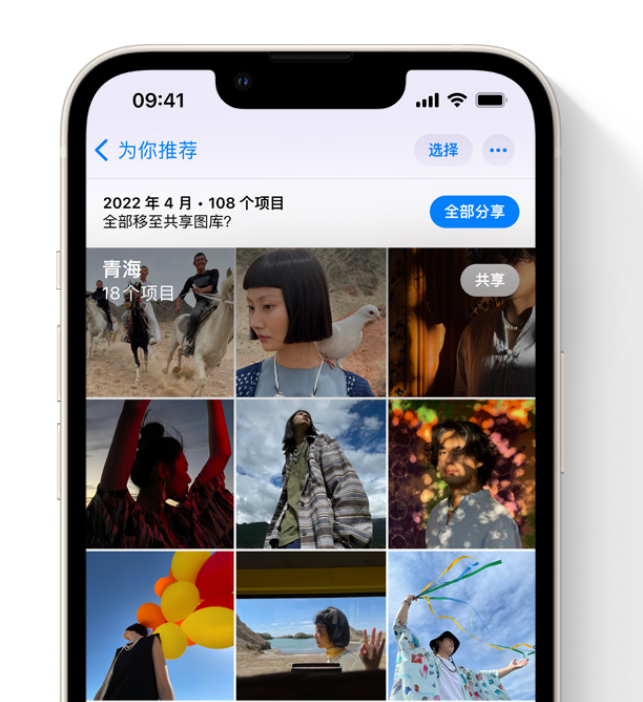 高县苹果维修网点分享在 iPhone 上使用共享图库 