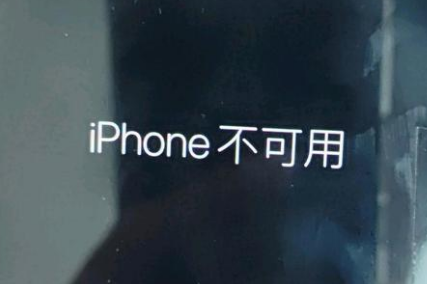 高县苹果服务网点分享锁屏界面显示“iPhone 不可用”如何解决 