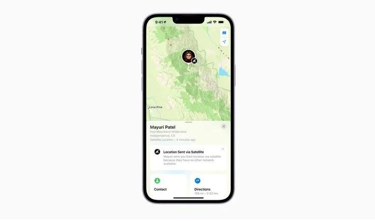 高县苹果14维修分享iPhone14系列中 FindMy功能通过卫星分享位置方法教程 