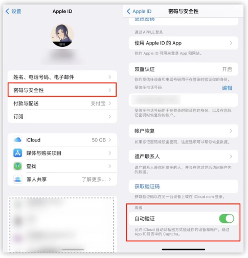 高县苹果手机维修分享iOS 16 自动验证功能开启方法 