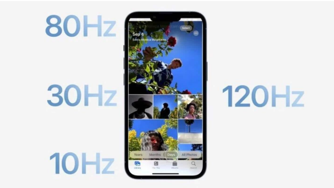 高县苹果14维修分享iPhone 14有高刷吗 
